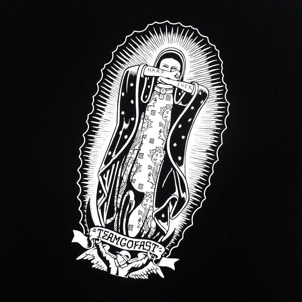HARD LUCK T-SHIRT ハードラック Tシャツ LADY G MONO BLACK スケートボード スケボー 3