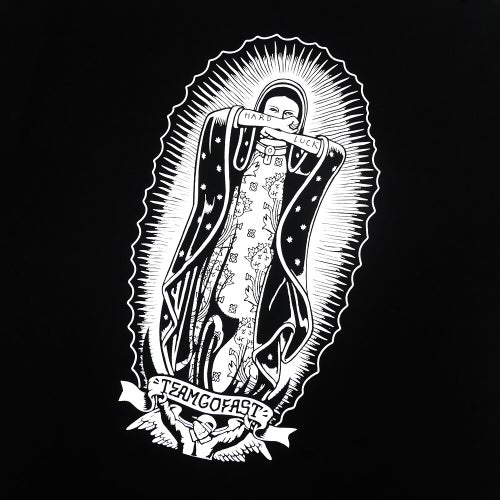 HARD LUCK T-SHIRT ハードラック Tシャツ LADY G MONO BLACK スケートボード スケボー 3