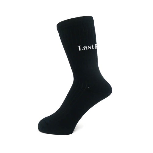 LAST RESORT AB SOCKS ラストリゾートエービー ソックス 靴下 SCRIPT LOGO DRESS BLACK スケートボード スケボー 1