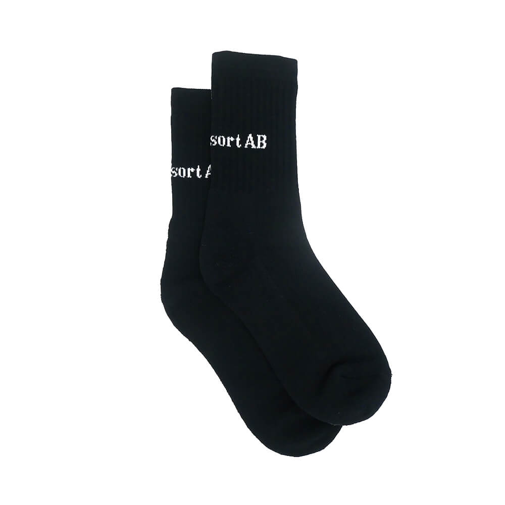LAST RESORT AB SOCKS ラストリゾートエービー ソックス 靴下 SCRIPT LOGO DRESS BLACK スケートボード スケボー 3