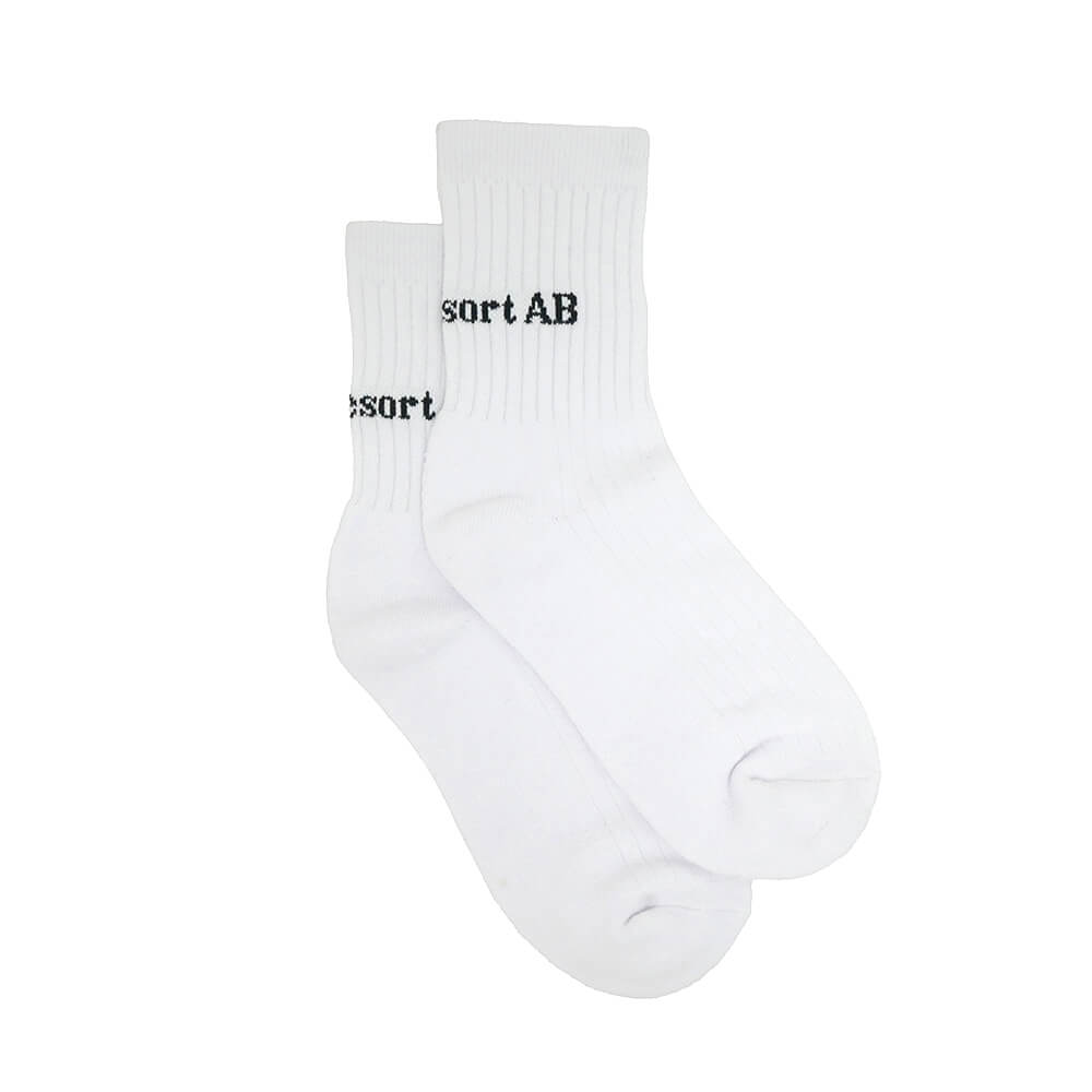  LAST RESORT AB SOCKS ラストリゾートエービー ソックス 靴下 SCRIPT LOGO DRESS WHITE スケートボード スケボー 3