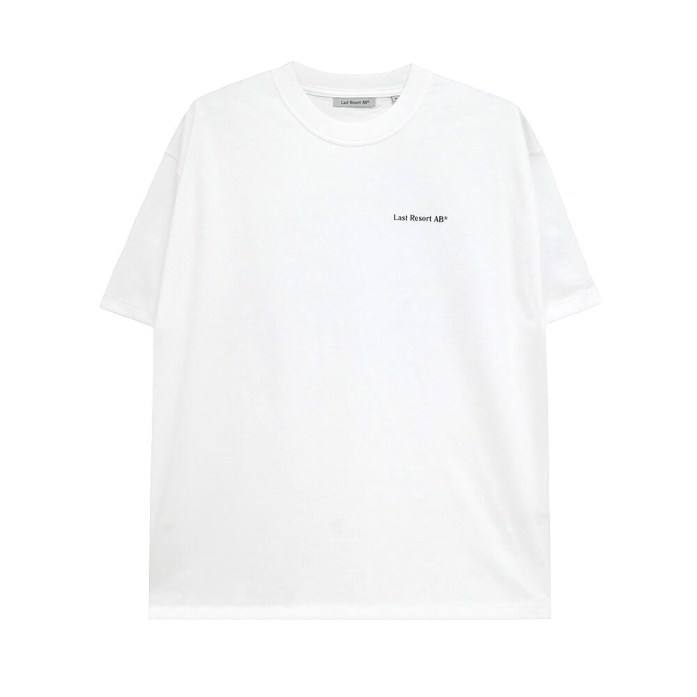 LAST RESORT AB T-SHIRT ラストリゾートエービー Tシャツ ATLAS MONO WHITE/BLACK スケートボード スケボー 1