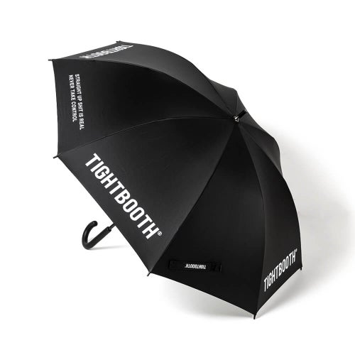 TIGHTBOOTH（TBPR）UMBRELLA タイトブース 傘 LABEL LOGO UMBRELLA BLACK スケートボード スケボー　1