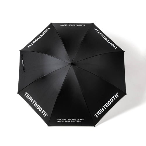 TIGHTBOOTH（TBPR）UMBRELLA タイトブース 傘 LABEL LOGO UMBRELLA BLACK スケートボード スケボー　3