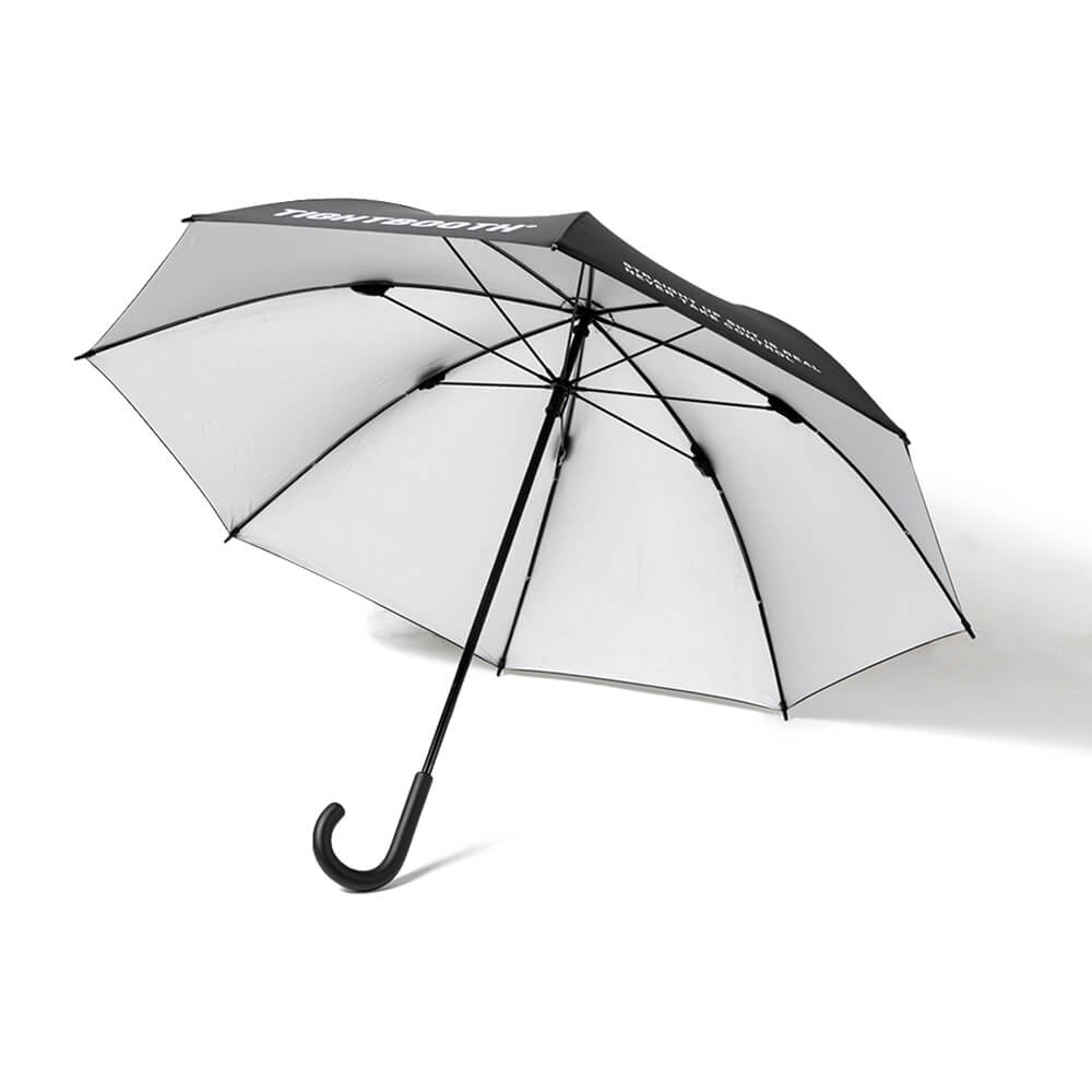 TIGHTBOOTH（TBPR）UMBRELLA タイトブース 傘 LABEL LOGO UMBRELLA BLACK スケートボード スケボー　4