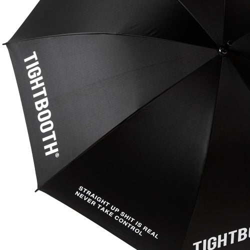 TIGHTBOOTH（TBPR）UMBRELLA タイトブース 傘 LABEL LOGO UMBRELLA BLACK スケートボード スケボー　9