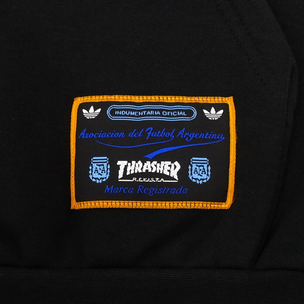 ADIDAS SKATEBOARDING HOOD アディダススケートボーディング パーカー THRASHER x AFA KX4547 BLACK スケートボード スケボー 5