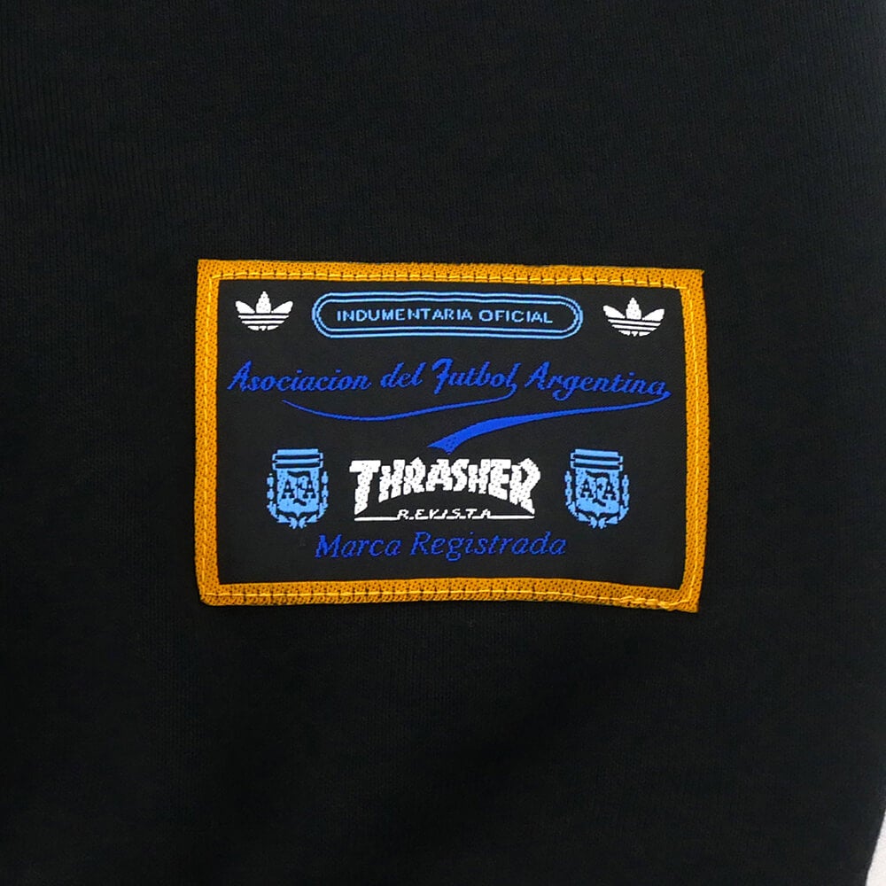 ADIDAS SKATEBOARDING CREW SWEAT アディダススケートボーディング トレーナー THRASHER x AFA GONZ KX4545 BLACK スケートボード スケボー 4