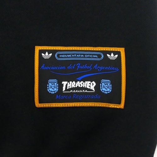ADIDAS SKATEBOARDING CREW SWEAT アディダススケートボーディング トレーナー THRASHER x AFA GONZ KX4545 BLACK スケートボード スケボー 4