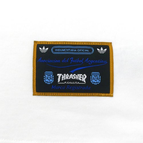 ADIDAS SKATEBOARDING T-SHIRT アディダススケートボーディング Tシャツ THRASHER x AFA GONZ RINGER KX4548 WHITE スケートボード スケボー 3
