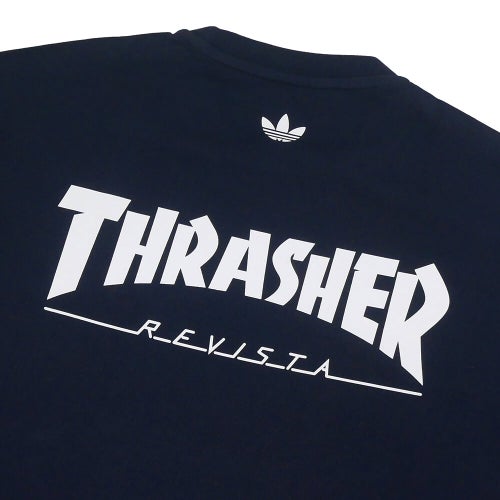 ADIDAS SKATEBOARDING T-SHIRT アディダススケートボーディング Tシャツ THRASHER x AFA ARGENTINA KX4543 NAVY スケートボード スケボー 2