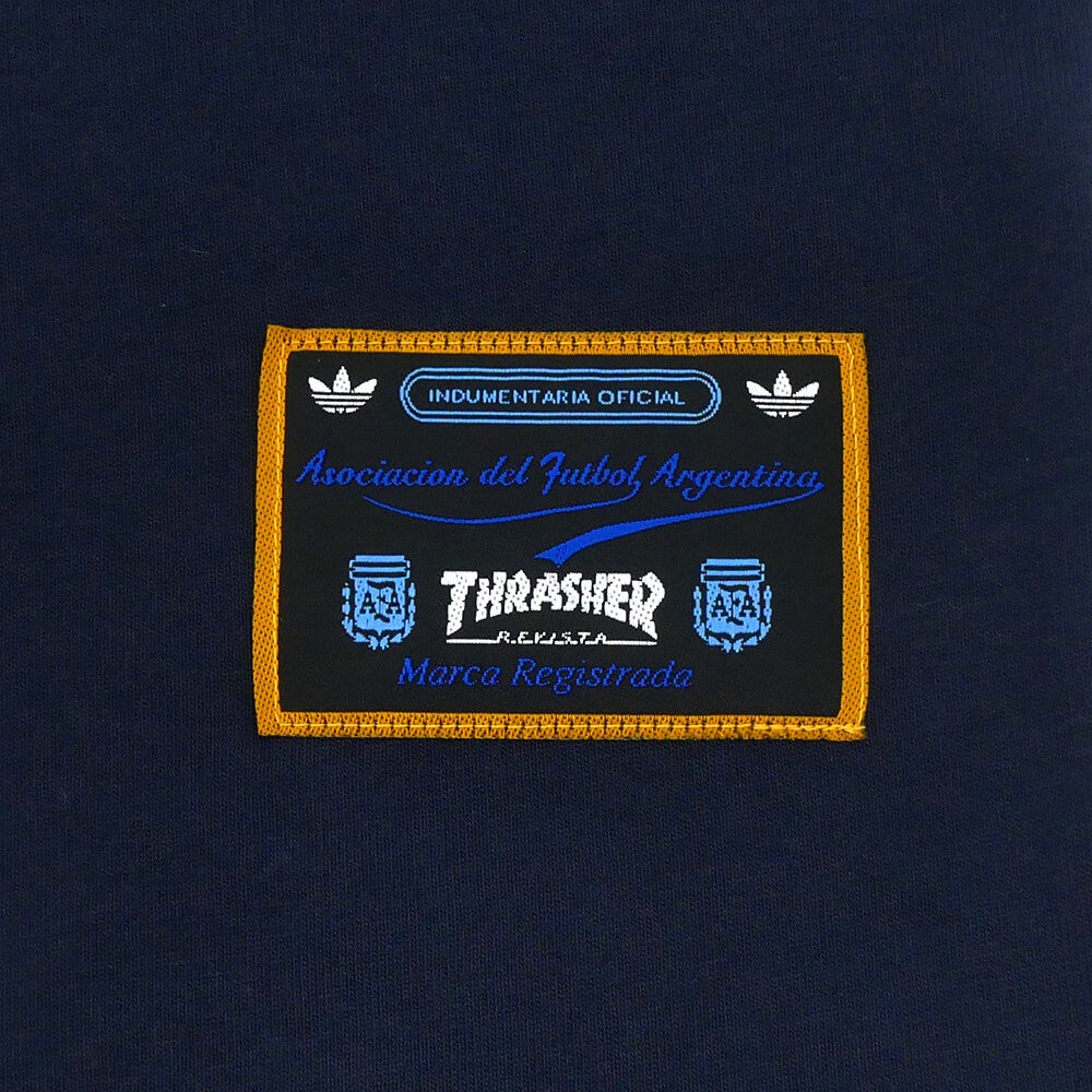 ADIDAS SKATEBOARDING T-SHIRT アディダススケートボーディング Tシャツ THRASHER x AFA ARGENTINA KX4543 NAVY スケートボード スケボー 3