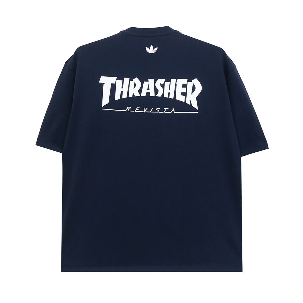 ADIDAS SKATEBOARDING T-SHIRT アディダススケートボーディング Tシャツ THRASHER x AFA ARGENTINA KX4543 NAVY スケートボード スケボー 4