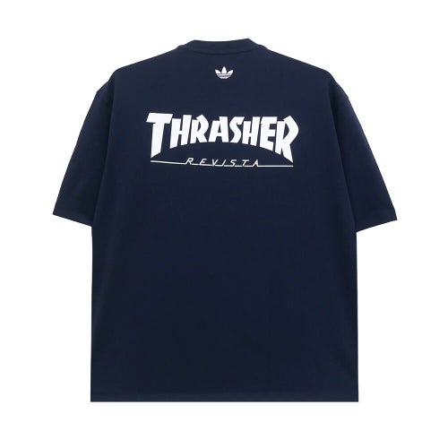 ADIDAS SKATEBOARDING T-SHIRT アディダススケートボーディング Tシャツ THRASHER x AFA ARGENTINA KX4543 NAVY スケートボード スケボー 4