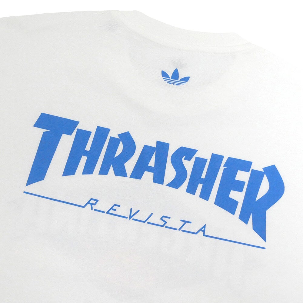 ADIDAS SKATEBOARDING T-SHIRT アディダススケートボーディング Tシャツ THRASHER x AFA ARGENTINA KX4544 WHITE スケートボード スケボー 2