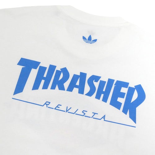 ADIDAS SKATEBOARDING T-SHIRT アディダススケートボーディング Tシャツ THRASHER x AFA ARGENTINA KX4544 WHITE スケートボード スケボー 2