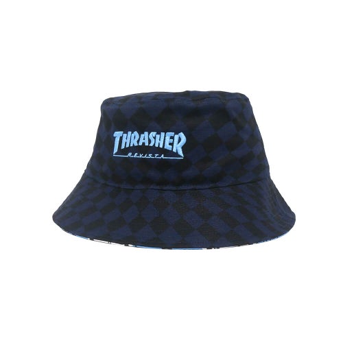 ADIDAS SKATEBOARDING HAT アディダススケートボーディング ハット THRASHER X AFA BUCKET KX6482 NAVY/BLUE スケートボード スケボー 
