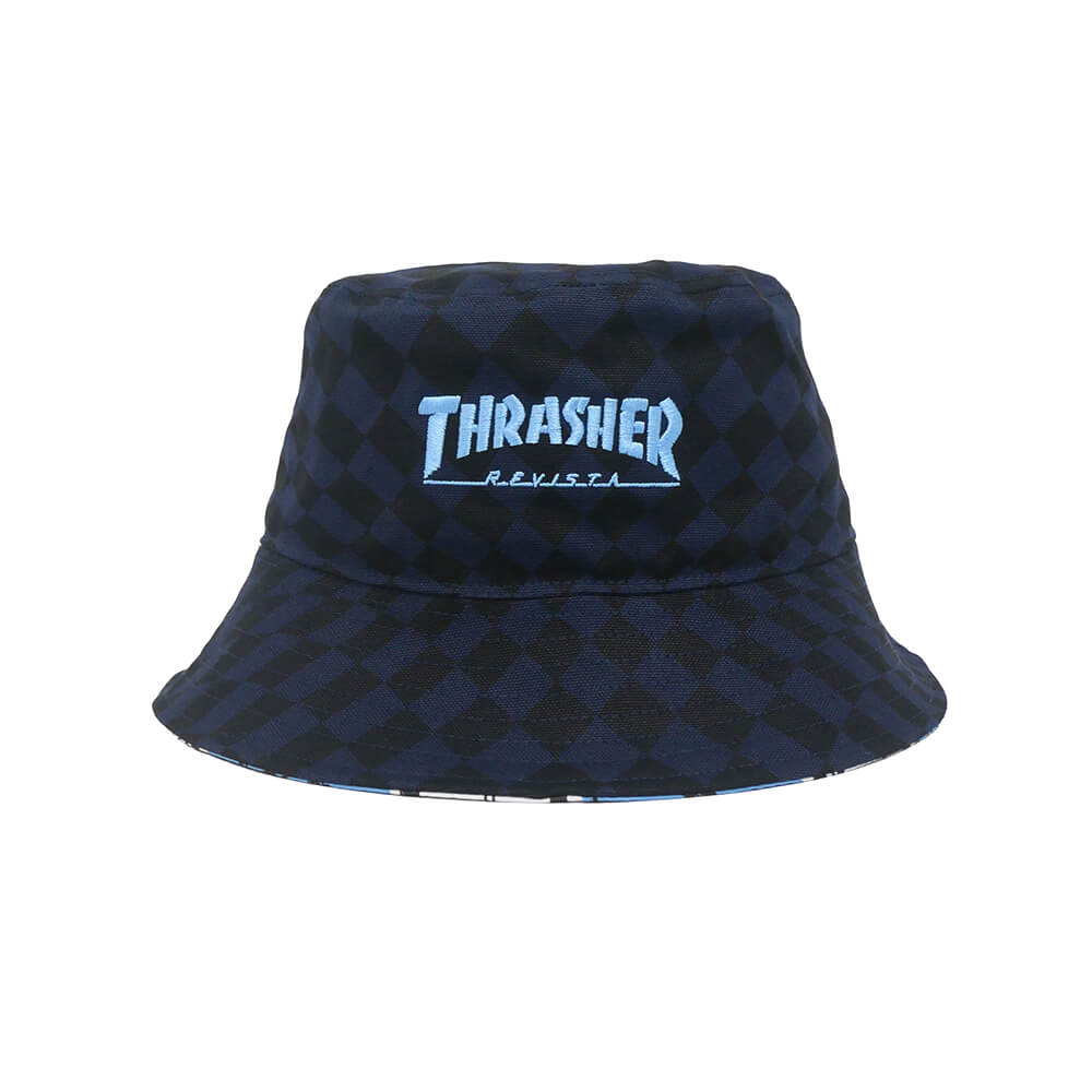 ADIDAS SKATEBOARDING HAT アディダススケートボーディング ハット THRASHER X AFA BUCKET KX6482 NAVY/BLUE スケートボード スケボー 1
