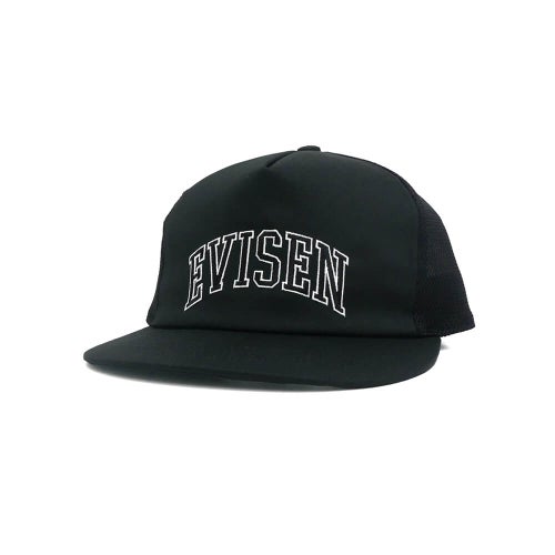 EVISEN MESHCAP エビセン メッシュキャップ COLLEGE MESH BLACK スケートボード スケボー 