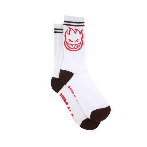 SPITFIRE SOCKS スピットファイヤー ソックス 靴下 BIGHEAD WHITE/BURGUNDY/RED スケートボード スケボー 3