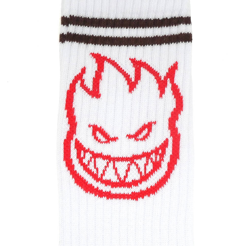 SPITFIRE SOCKS スピットファイヤー ソックス 靴下 BIGHEAD WHITE/BURGUNDY/RED スケートボード スケボー 4