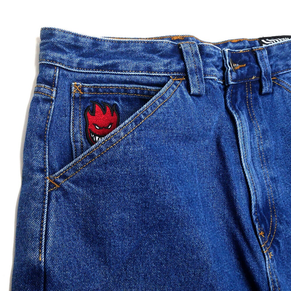 SPITFIRE SHORTS スピットファイヤー ショーツ BIGHEAD FILL DENIM STONE WASH スケートボード スケボー 1
