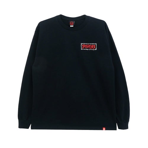 SPITFIRE LONG SLEEVE スピットファイヤー ロングスリーブTシャツ GAS MASK BLACK スケートボード スケボー 1