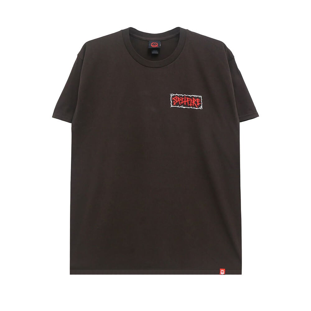 SPITFIRE T-SHIRT スピットファイヤー Tシャツ GAS MASK DARK CHOCOLATE スケートボード スケボー 1