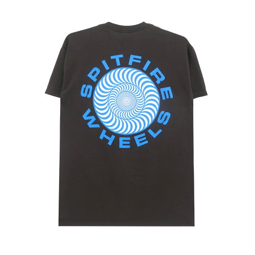 SPITFIRE T-SHIRT スピットファイヤー Tシャツ CLASSIC 87 SWIRL FILL DARK CHOCOLATE/BLUE スケートボード スケボー 