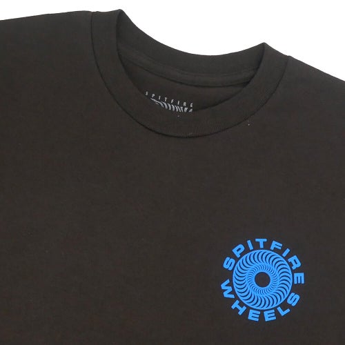 SPITFIRE T-SHIRT スピットファイヤー Tシャツ CLASSIC 87 SWIRL FILL DARK CHOCOLATE/BLUE スケートボード スケボー 2