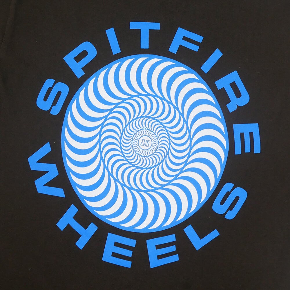 SPITFIRE T-SHIRT スピットファイヤー Tシャツ CLASSIC 87 SWIRL FILL DARK CHOCOLATE/BLUE スケートボード スケボー 3