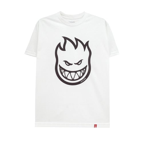 SPITFIRE T-SHIRT スピットファイヤー Tシャツ BIGHEAD WHITE/DARK RED スケートボード スケボー 
