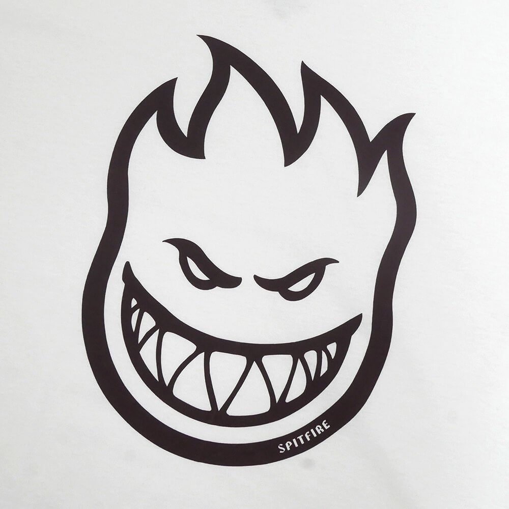 SPITFIRE T-SHIRT スピットファイヤー Tシャツ BIGHEAD WHITE/DARK RED スケートボード スケボー 1