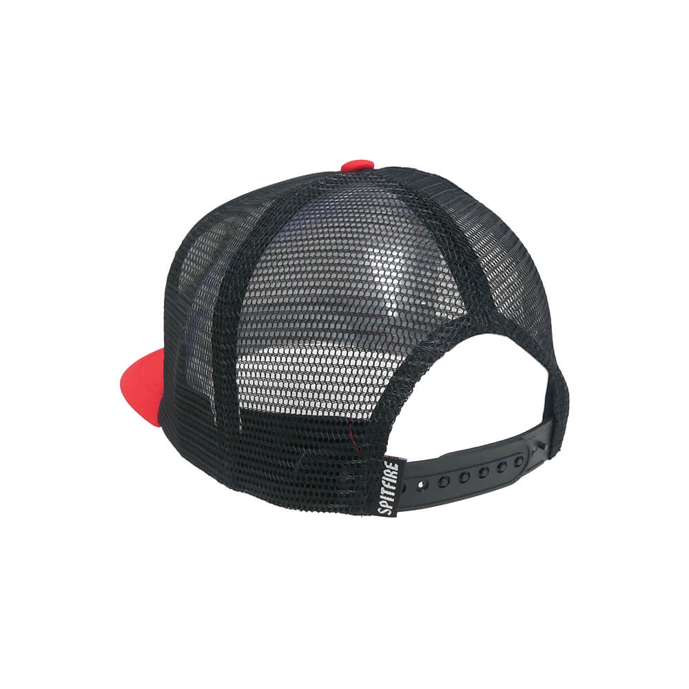 SPITFIRE MESHCAP スピットファイヤー メッシュキャップ OLD E DROP BIGHEAD SNAPBACK BLACK/RED スケートボード スケボー 2