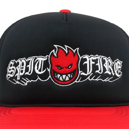 SPITFIRE MESHCAP スピットファイヤー メッシュキャップ OLD E DROP BIGHEAD SNAPBACK BLACK/RED スケートボード スケボー 4