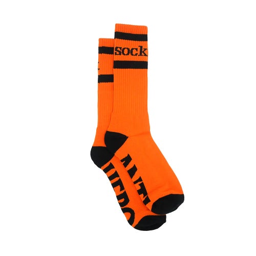 ANTIHERO SOCKS アンチヒーロー ソックス 靴下 SOCK ORANGE/BLACK スケートボード スケボー 3