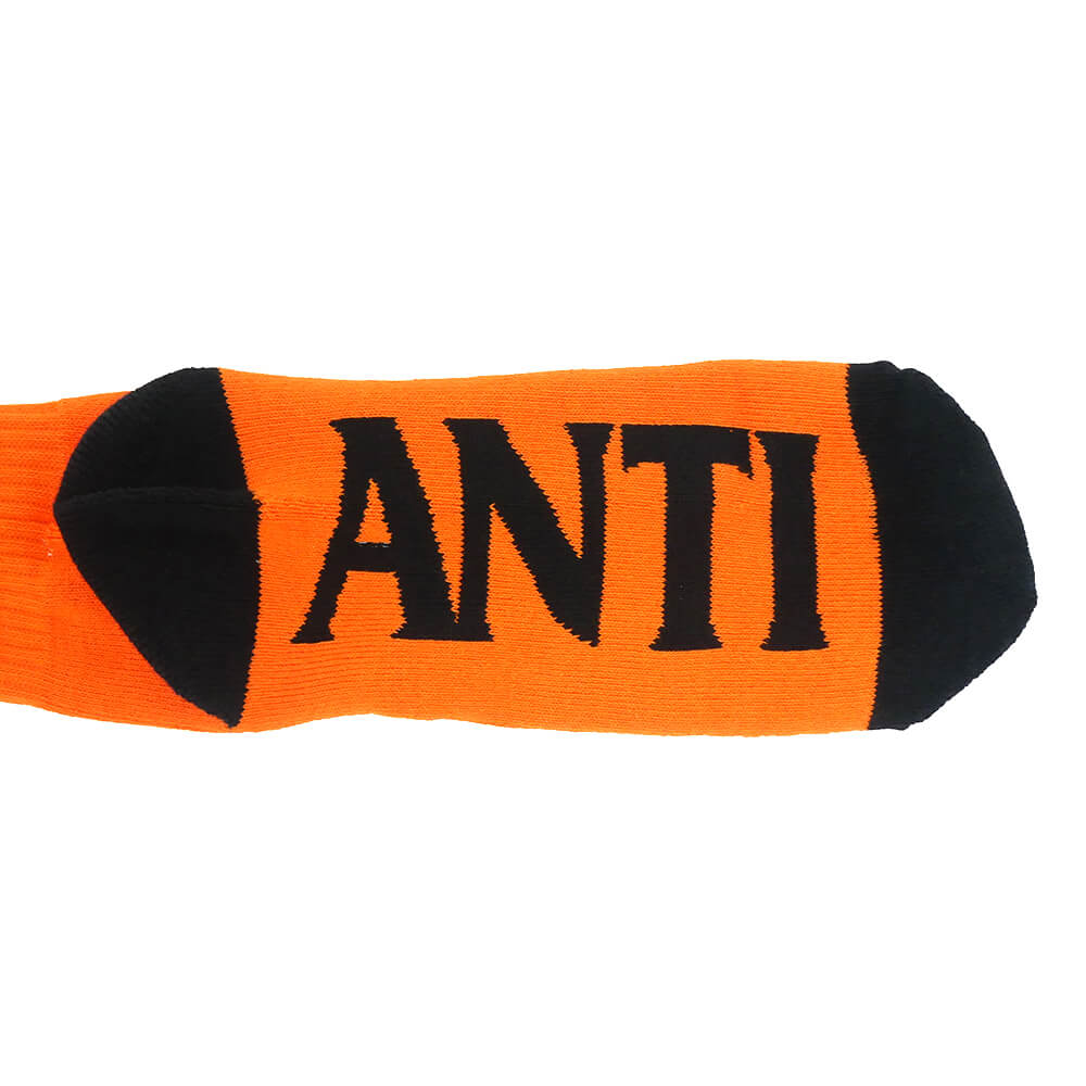 ANTIHERO SOCKS アンチヒーロー ソックス 靴下 SOCK ORANGE/BLACK スケートボード スケボー 5