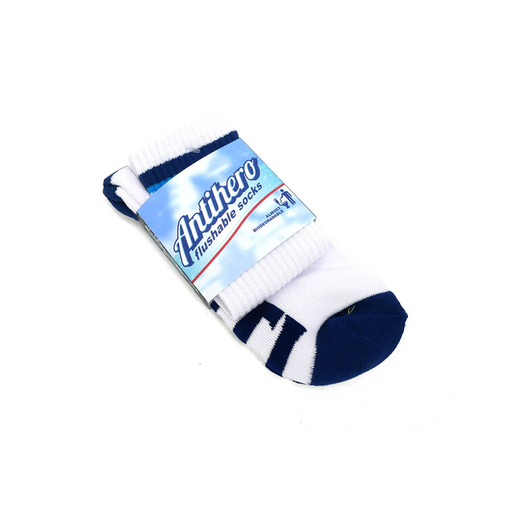 ANTIHERO SOCKS アンチヒーロー ソックス 靴下 SOCK WHITE/NAVY/CYAN スケートボード スケボー 6
