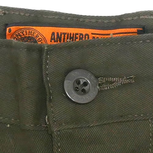 ANTIHERO SHORTS アンチヒーロー ショーツ HECHO POR SKATE DARK OLIVE スケートボード スケボー 2