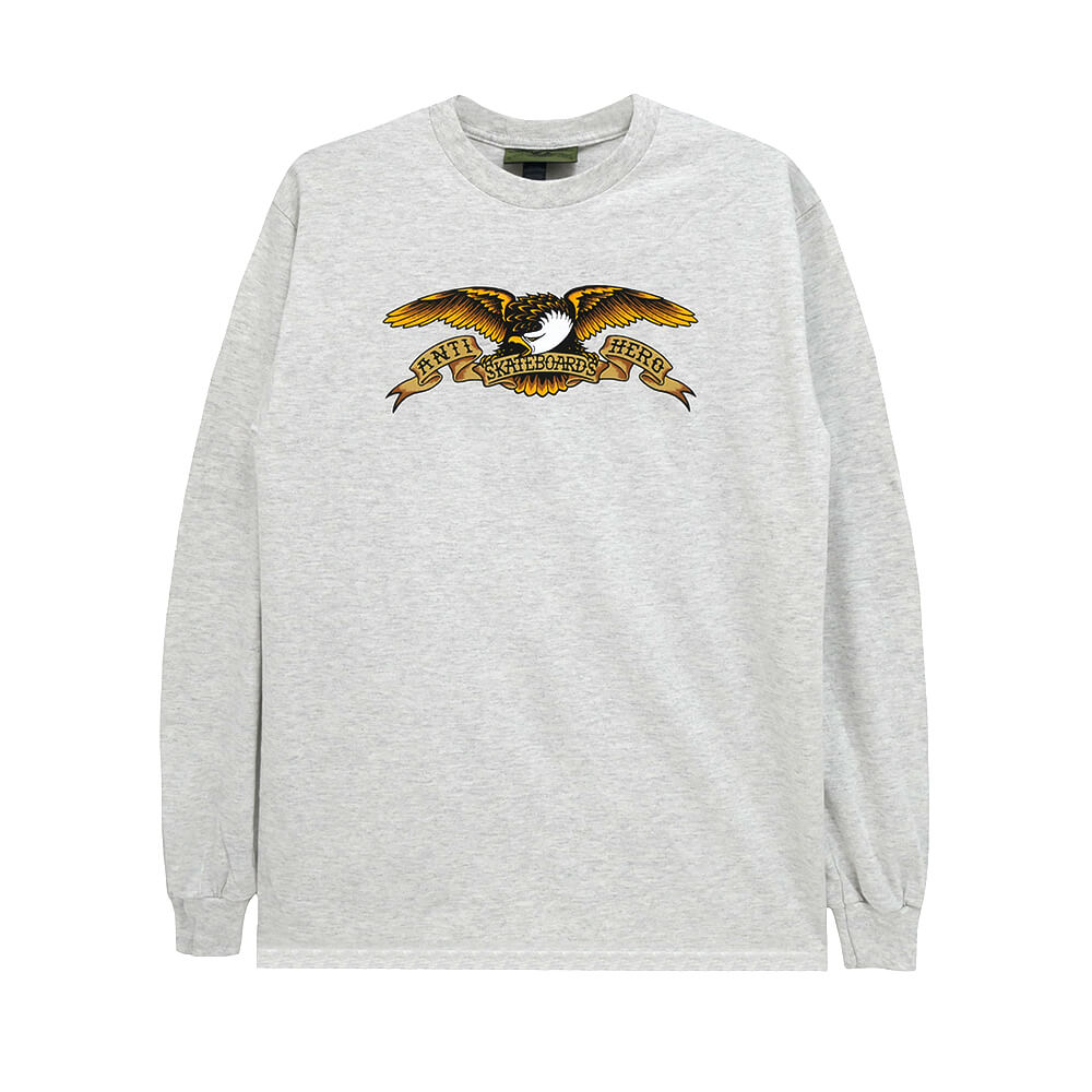 ANTIHERO LONG SLEEVE アンチヒーロー ロングスリーブTシャツ EAGLE ASH スケートボード スケボー 