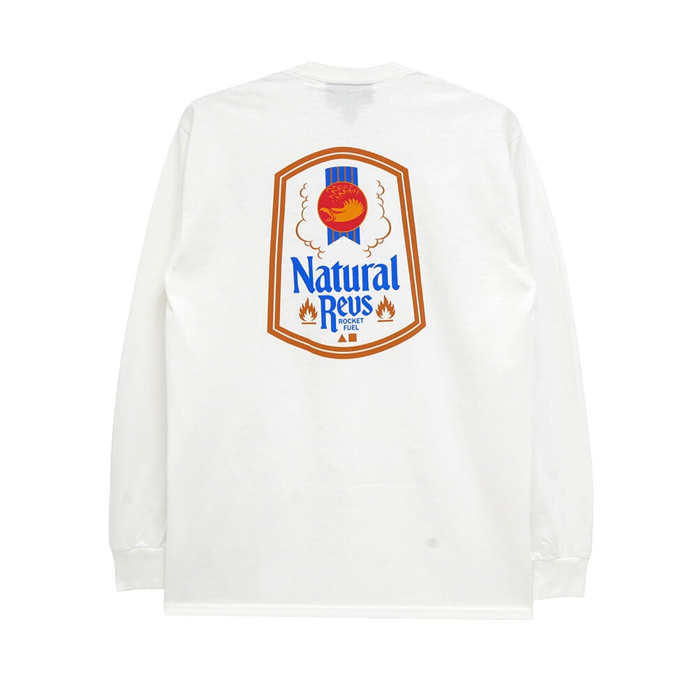 ANTIHERO LONG SLEEVE アンチヒーロー ロングスリーブTシャツ NATTY REVS POCKET WHITE スケートボード スケボー 