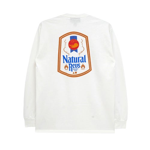 ANTIHERO LONG SLEEVE アンチヒーロー ロングスリーブTシャツ NATTY REVS POCKET WHITE スケートボード スケボー 