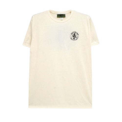  ANTIHERO T-SHIRT アンチヒーロー Tシャツ ENGENEERING RING SPUN CREAM スケートボード スケボー 1