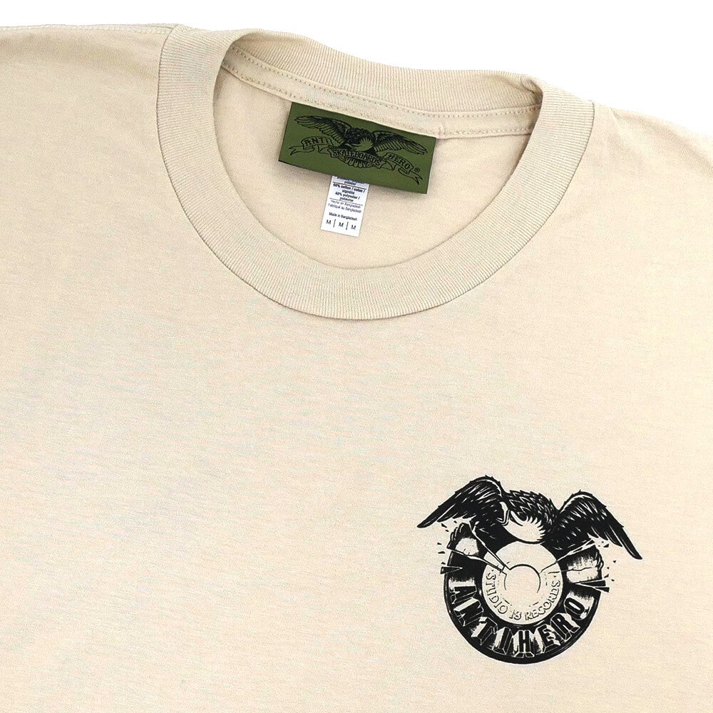  ANTIHERO T-SHIRT アンチヒーロー Tシャツ STUDIO 18 RING SPUN BONE スケートボード スケボー 2