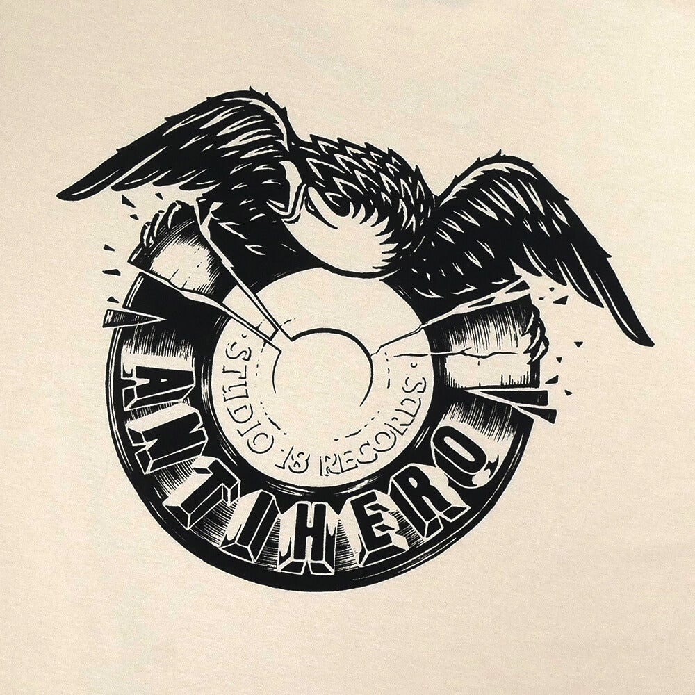 ANTIHERO T-SHIRT アンチヒーロー Tシャツ STUDIO 18 RING SPUN BONE スケートボード スケボー 3