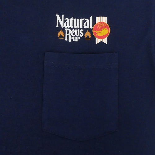 ANTIHERO T-SHIRT アンチヒーロー Tシャツ NATTY REVS POCKET NAVY スケートボード スケボー 3