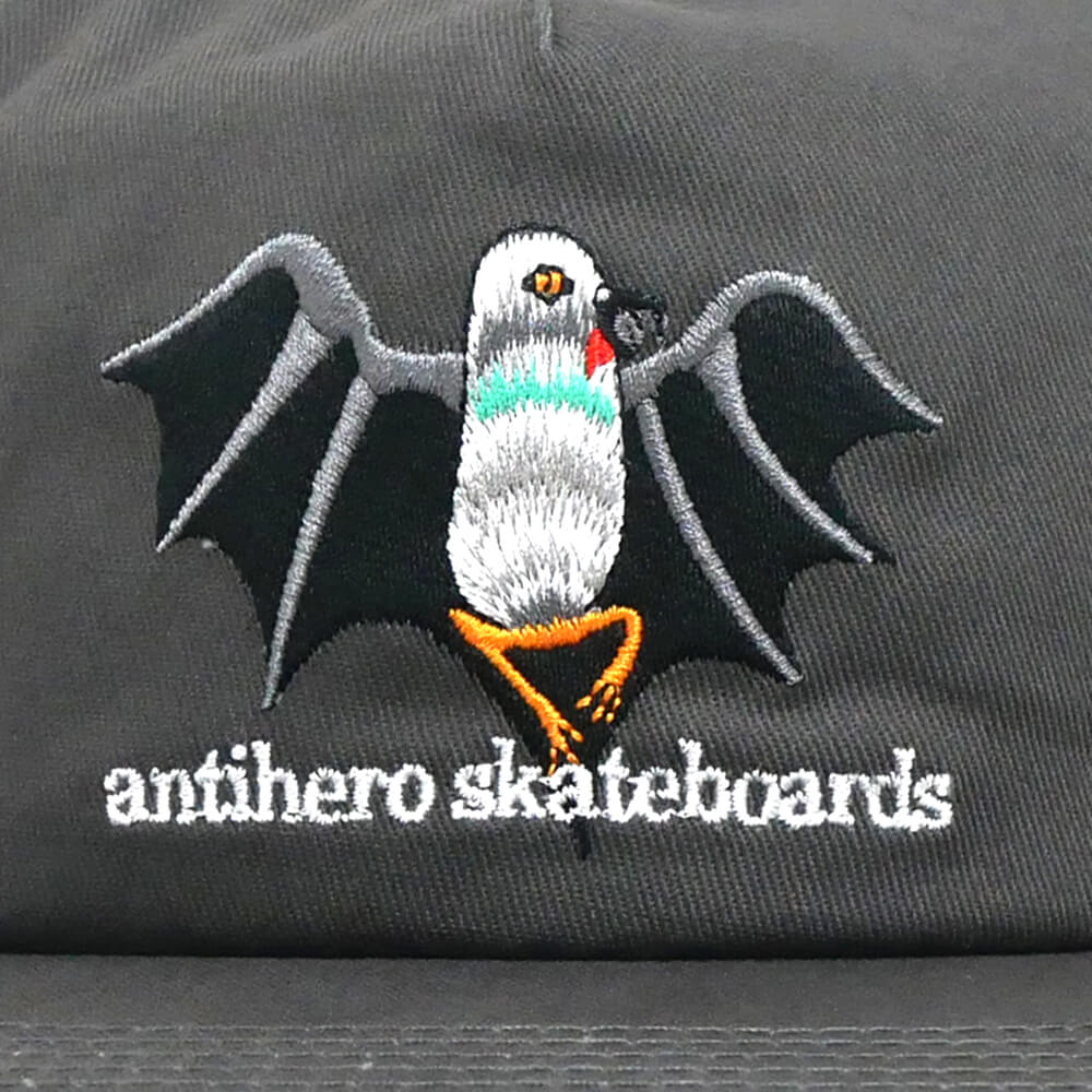  ANTIHERO CAP アンチヒーロー キャップ VAMPIGEON SNAPBACK CHARCOAL スケートボード スケボー 4