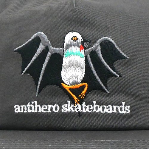  ANTIHERO CAP アンチヒーロー キャップ VAMPIGEON SNAPBACK CHARCOAL スケートボード スケボー 4