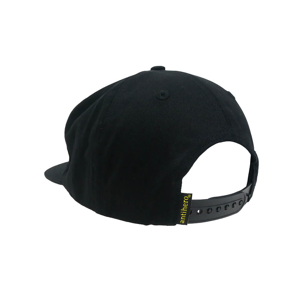 ANTIHERO CAP アンチヒーロー キャップ BASIC EAGLE SNAPBACK BLACK/GOLD スケートボード スケボー 2