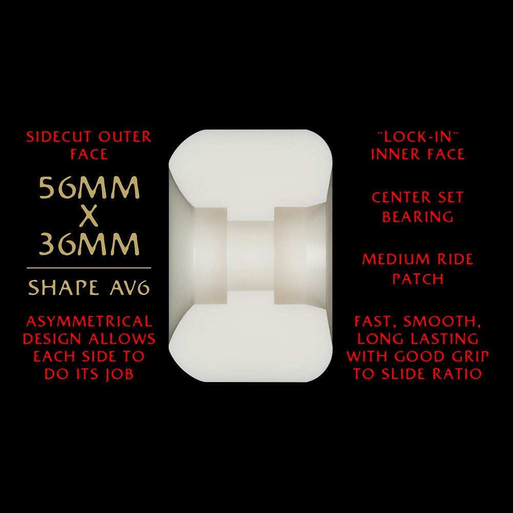 POWELL PERALTA WHEEL パウエルペラルタ ウィール DRAGON FORMULA（DF）93A AV6 NANO RATS 56mm x 36mm スケートボード スケボー 3